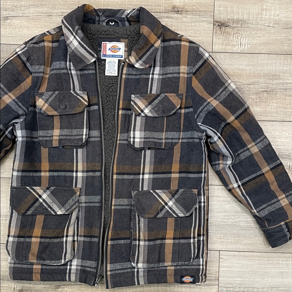 Dickies Plaid Jacket - Black, Brown, Gray